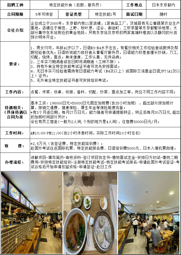 日本-大型連鎖中華餐飲企業